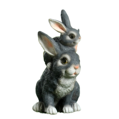 Садовая фигура Хорошие сувениры Зайчата полистоун 20 х 18 см