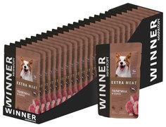 Влажный корм для собак Winner со вкусом телятины, 24 шт по 85 г