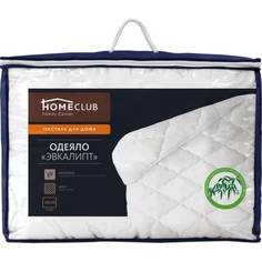 Одеяло Homeclub Эвкалипт 2 сп 172 x 205 см полиэстер всесезонное белый