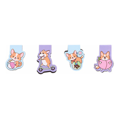Набор закладок с магнитом Лента Kids Corgi 17,5 х 7,5 см