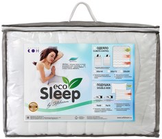 Одеяло Мягкий сон EcoSleep 172 x 205 см вискозное волокно белый