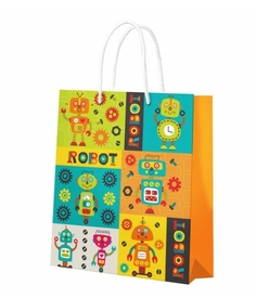 Пакет подарочный большой Роботы, 335*406*155 мм Свежий ветер