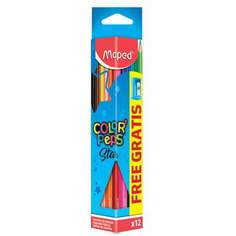 Набор цветных карандашей MAPED, 12 цв., арт. 180770 - (3 набора)