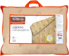 Одеяло Homeclub Овечья шерсть 172 x 205 см полиэстер бежевый