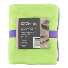 Полотенце Homeclub с резинкой 80 х 130 см микрофибра в ассортименте