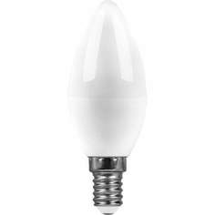 Лампа светодиодная SAFFIT, E14, 11W, 2700K, "Свеча", арт. 715801 - (10 шт.)