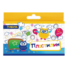 Пластилин Лента 12 цветов Lenta