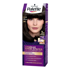 Крем-краска для волос Palette Cream сияющий и стойкий цвет тон N2 темно-каштановый 110 мл
