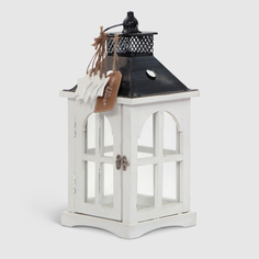 Подсвечник-фонарь Boltze deco Natale белый дерево