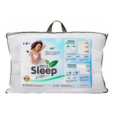 Подушка Мягкий сон EcoSleep 50 х 70 см вискоза+микроволокно эко-тик белый