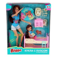 Кукла Bigga с пупсом и питомцами в ассортименте