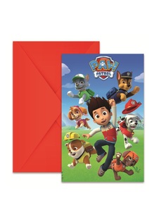 Открытки Procos Пригласительные в конверте Paw Patrol 6 шт