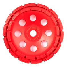 Чашка шлифовальная RedVerg алмазная 2-х рядная 180 мм(900451)