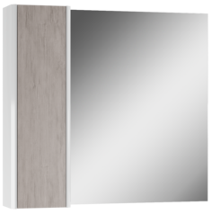 Шкаф-зеркало Домино Uno 80 Дуб серый левый/правый