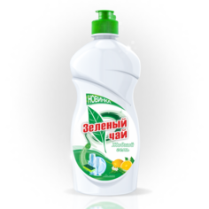 Гель для мытья посуды Зеленый чай универсальный, антибактериальный с лимоном, 450 мл
