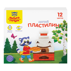 Пластилин для лепки Мульти-Пульти Енот в сказке 12 г 12 цветов