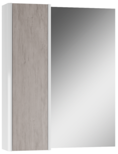 Шкаф-зеркало Домино Uno 60 Дуб серый левый/правый