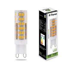 Лампа светодиодная FERON, G9, 7W, арт. 620050 - (10 шт.)