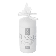 Свеча декоративная колонна Bartek Candles Classic 5 x 10 см белая
