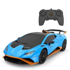 Машина р/у 1:24 Lamborghini Huracan STO голубой, 2,4G Rastar