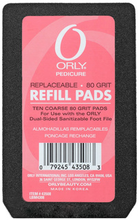 Пемза Orly Foot File Refill Pads 80 grit сменный блок