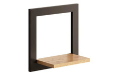 Полка настенная черный графит Онега 30х15х30 см Современный стиль, Лофт, Сканди Ангстрем