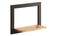 Полка настенная черный графит Онега 40х15х30 Современный стиль, Лофт, Сканди Ангстрем