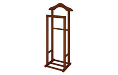 Вешалка напольная для одежды деревянная коричневая Онега 105 см х 30 см х 46,4 см Классиче Ангстрем