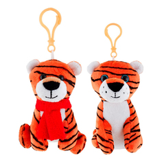 Сувенир новогодний Homeclub Игрушка-брелок Тигр текстиль 11,5 см в ассортименте