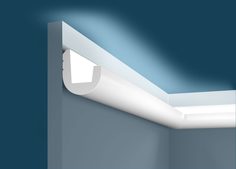 Карниз для скрытого освещения KX024, 55х50, экополимер No Brand