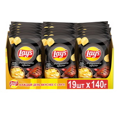 Чипсы картофельные Lays Ребра на гриле 140г*19 шт