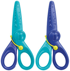 Ножницы MAPED Франция Kidipulse 120мм с безопасными пластиковыми лезвиями в дисплее 472112