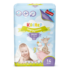 Подгузники детские Каспер 4 Maxi (7-18 кг) 14 шт Kacper