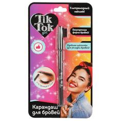 Карандаш для бровей коричневый TIK TOK GIRL в кор.4812шт Shantou Gepai