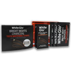 Полоски отбеливающие White Glo Bright Nights Charcoal № 5