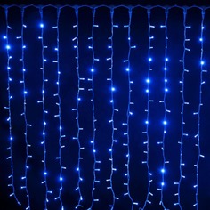 Светодиодная гирлянда-штора LED 320 лампочек, 5 режимов, 3х2 м (синяя) No Brand