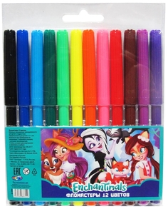 Фломастеры 12 цветов, Enchantimals, на водной основе Centrum 88625