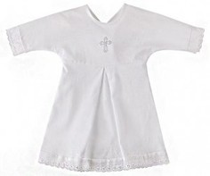 Крестильная рубашка (кулирная гладь 100% хлопок) р. 62 1 5шт Наша Мама