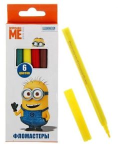 Фломастеры Гадкий Я Despicable 6 цветов
