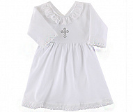 Крестильное платье (кулирная гладь 100% хлопок) р. 62 1 5шт Наша Мама