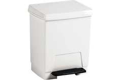 Nofer Контейнер для мусора пластиковый белый 8 л. 14025.W