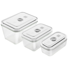 Набор стеклянных контейнеров ZWILLING Fresh&Save для вакуумного хранения, 3 шт.