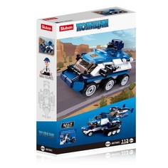 Конструктор пластмассовый Sluban Полиция. Патрульный броневик, 113 деталей M38-B0760C