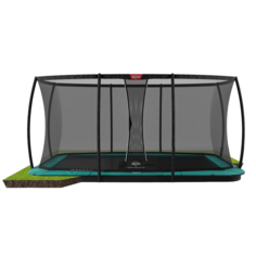 Батут BERG Ultim Champion FlatGround 410 Green + Safety Net DLX XL