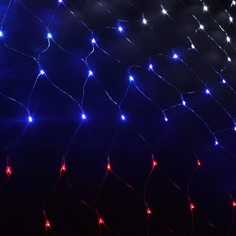 Гирлянда "Сеть", 1.6 х 1.6 м, LED-144-220V, свечение "Флаг России" HTI