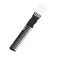 Набор, Dewal, Расческа «Эконом» фигурная для начеса, черная, 20,5 см, 2 шт.