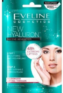 Маска-пилинг для лица Eveline Cosmetics New Hyaluron разглаживает морщины 1 шт