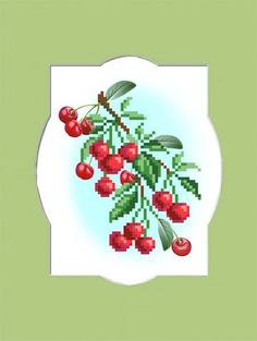 Вышивка бисером Вишня 1 55/БП, 24x26 см от Матренин посад