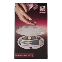 Набор для маникюра Megamag Beauty 6 насадок