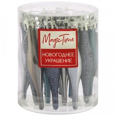 Подвесные украшения новогодние Magic Time Сосульки фиолетовые 7,8 х 7,8 х 9,5 см 18 шт